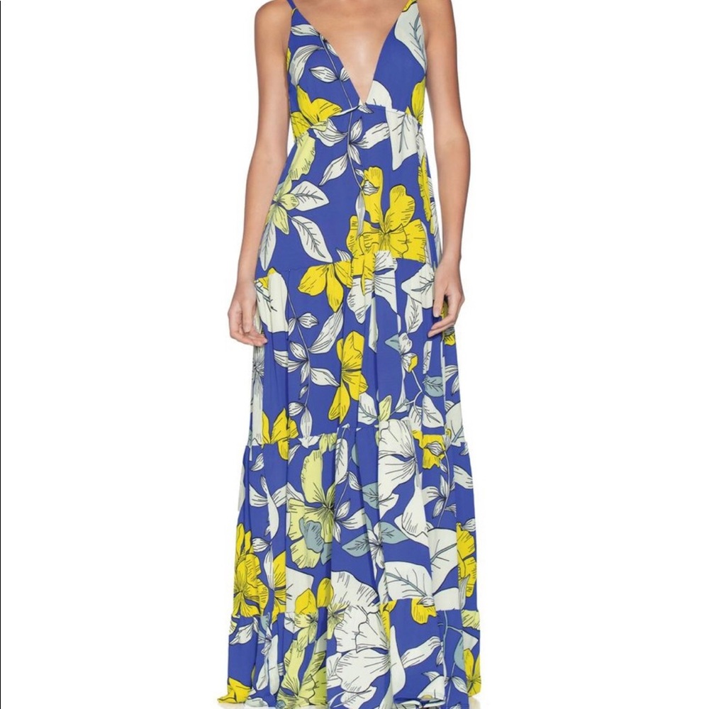 Maaji Sand Castle Multicolor Floral  Maxi Dress S
